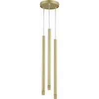 Goldene Pendelleuchte Metall Zylinder G9 Mehrflammig von Sigma