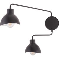 Wandlampe Mehrflammig Schwarz Weiß E27 H:44 cm stilvoll von Sigma