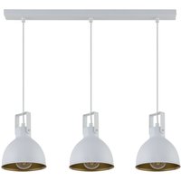 Hängelampe 3-flammig Weiß Gold L:60 cm Industrial Hängelampe 3-flammig Weiß Gold L:60 cm Industrial von Sigma