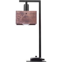 Schwarze Tischlampe Holz Metall H:48 cm E27 kompakt Schwarze Tischlampe Holz Metall H:48 cm E27 kompakt von Sigma