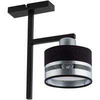 Moderne Deckenleuchte Silber Schwarz E27 L:28 cm Moderne Deckenleuchte Silber Schwarz E27 L:28 cm von Sigma