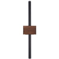 Schwarze Wandleuchte Metall Holz G9 B:11 cm wohnlich von Sigma