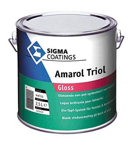 Sigma Amarol Triol Gloss Ein Topf-System für Fenster und Aussentüren glänzend weiß 2,5 L von Sigma