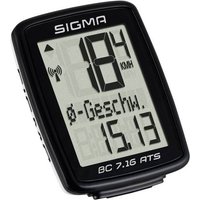 Sigma BC 7.16 ATS Fahrradcomputer, kabellos Codierte Übertragung mit Radsensor Sigma BC 7.16 ATS Fahrradcomputer, kabellos Codierte Übertragung mit Radsensor von Sigma