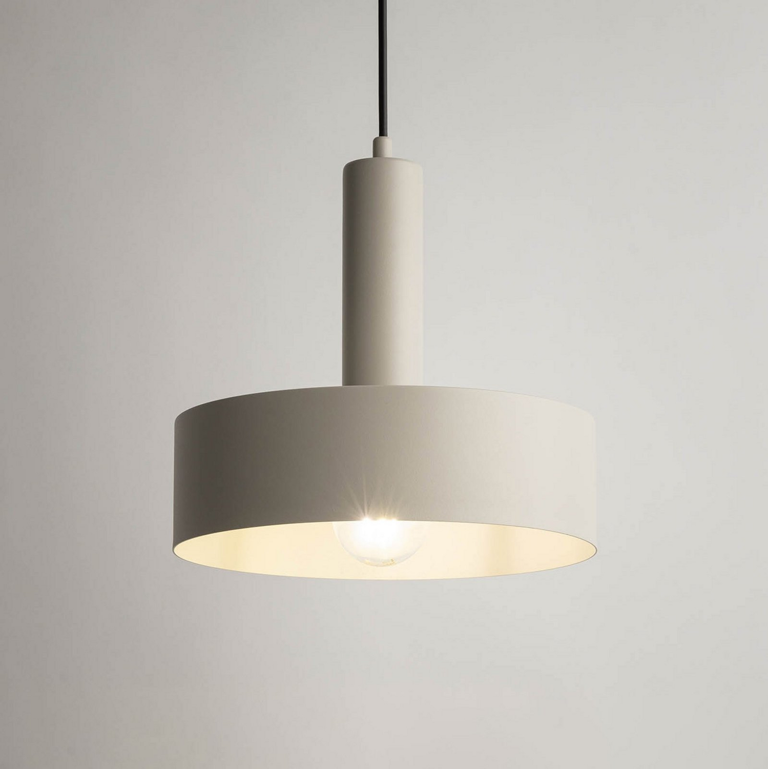 Sigma Hängeleuchte Pendelleuchte Vitrum Leuchte Round Taupe Zylindrisch ø 27 Cm B-Ware von Sigma