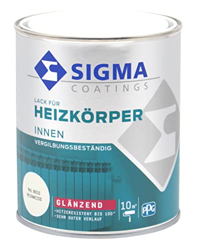 Sigma Heizkörperlack innen weiss glänzend (0,375 Liter) von Sigma