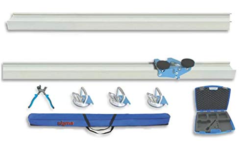 Sigma Kera Cut Verlängerbare Schneideschiene 151 cm und 166 cm | Art. 12249 - inklusive Transporttasche von Sigma