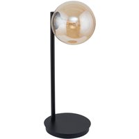 Nachttischlampe Schwarz Metall Glas Bernstein 44 cm G9 Nachttischlampe Schwarz Metall Glas Bernstein 44 cm G9 von Sigma