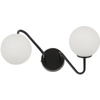 Innen Wandlampe Metall Glas Kugel G9 B:38 cm gemütlich von Sigma