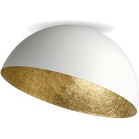 Deckenlampe Weiß Gold Metall Loft rund Ø35 cm dekorativ Deckenlampe Weiß Gold Metall Loft rund Ø35 cm dekorativ von Sigma
