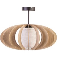 Deckenleuchte Eiche Holz Stoff Beige E27 Ø51 cm groß Deckenleuchte Eiche Holz Stoff Beige E27 Ø51 cm groß von Sigma