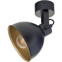 Industrie Deckenstrahler Schwarz Gold flexibel B:15 cm Industrie Deckenstrahler Schwarz Gold flexibel B:15 cm von Sigma