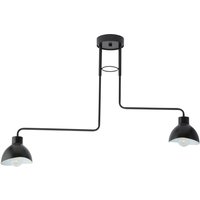 Deckenlampe 2-flammig Weiß Schwarz E27 L:93 cm länglich Deckenlampe 2-flammig Weiß Schwarz E27 L:93 cm länglich von Sigma