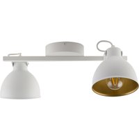 Deckenspot Weiß Gold Metall beweglich E27 Industrial Deckenspot Weiß Gold Metall beweglich E27 Industrial von Sigma