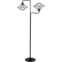 Stehlampe Schwarz Metall Draht H:160 cm E27 dekorativ von Sigma