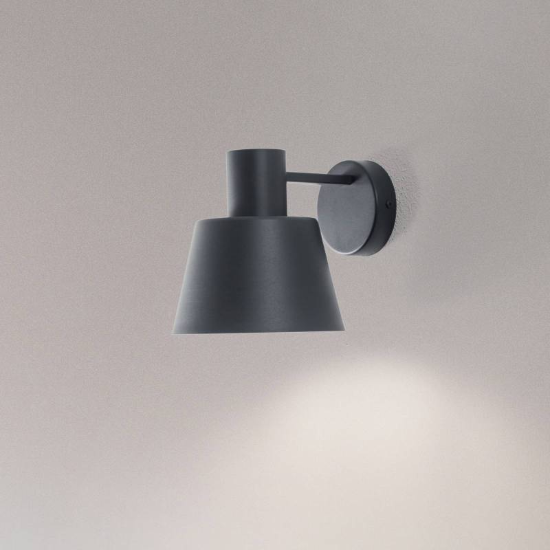 Wandleuchte Dunka, anthrazit 1-flammig, Stahl, Höhe 17 cm von Sigma