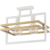 Deckenleuchte Weiß Gold Metall E27 40,5 cm lang elegant Deckenleuchte Weiß Gold Metall E27 40,5 cm lang elegant von Sigma