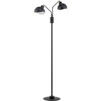Stehlampe Schwarz Weiß Lesen H:164 cm E27 dekorativ von Sigma