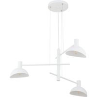 Weiße Pendelleuchte Metall 3-flammig B:75 cm E14 Modern von Sigma
