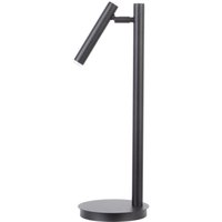 Schwarze Tischleuchte Metall Lesen G9 48 cm verstellbar von Sigma