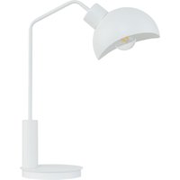 Tischlampe Weiß Metall Design 46 cm E27 Lesen Arbeiten von Sigma