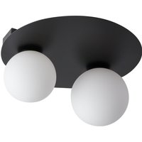 Wohnliche Deckenleuchte Glasschirm Metall G9 blendarm von Sigma