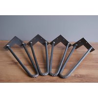 4x Rebar Hairpin Legs 12 Mm Stange | 1/2 Zoll Alle Größen - Diy, Möbelfüße, Bankbeine | 4Er Set von SigmaMetalDesign
