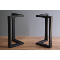 L Form Bank Beine | 2Er Set - Couchtisch Pieds De Table Tischbeine Hohe Qualität von SigmaMetalDesign