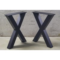 x-Shape Bench Legs | 2Er Set - Couchtischbeine Pieds De Table Tischbeine Hohe Qualität von SigmaMetalDesign
