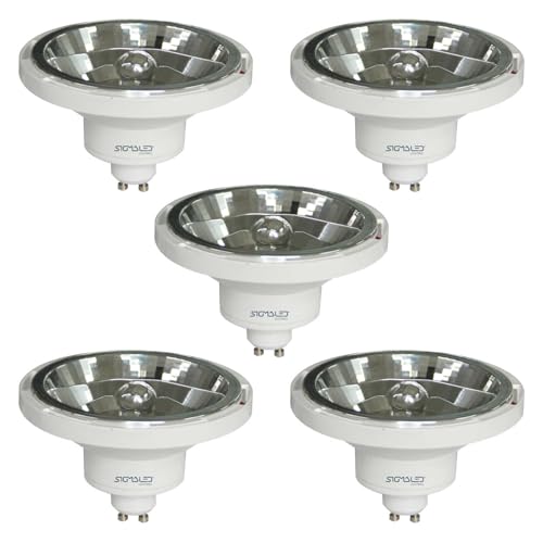 Sigmaled lighting, LED-Spot AR111 GU10, 14 W (entspricht 120 W Halogen), 230V AC, Neutralweißes 4000 K, 1050 Lumen, AR111 LED-Leuchtmittel, 5er-Pack von Sigmaled lighting