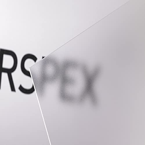 3-mm-Plexiglas, einseitig mattierte glänzende Kunststoffplatte aus Acryl, 13 Größen zur Auswahl, 297mm x 210mm / A4 von Sign Materials Direct
