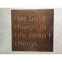 Best Things in Life Im Leben Sind Keine Dinge, Riesige Wandbehänge Best Things in Life Im Leben Sind Keine Dinge, Riesige Wandbehänge von SignPerformance