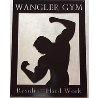 Gym Sign, Custom Metall Zeichen, Mit Ihrem Namen Oder Zitat von SignPerformance