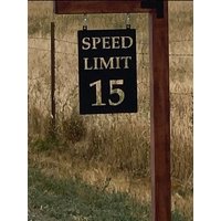Metal Speed Limit Schild, Laser Geschnittenes Customizable Schild Mit Pulverbeschichtung von SignPerformance