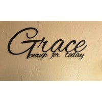 Metall-Wandworte Grace Enough For Today von SignPerformance