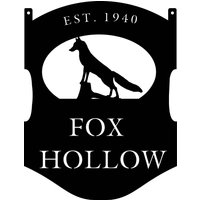 Metallschild Fuchs Mit Fuchs, 2Ft Zeichen Metallschild Fuchs Mit Fuchs, 2Ft Zeichen von SignPerformance