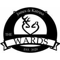 Metallschild Mit Hirschkuh Symbol Metallschild Mit Hirschkuh Symbol von SignPerformance