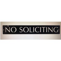 Metallschild No Soliciting von SignPerformance