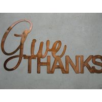 "Metallwand "Give Danke" "Metallwand "Give Danke" von SignPerformance