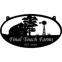 Windmühle Scheuenschild Aus Metall Und Pulverbeschichtet von SignPerformance