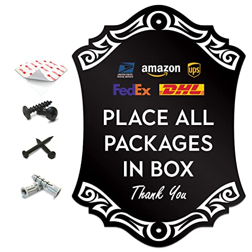SignSeries Lieferanleitung Türschild – Platzieren Sie alle Pakete in einer Box – Farb-Logos, Hausschild, einfache Installation, strapazierfähig und witterungsbeständig von SignSeries
