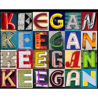Keegan Oder Kegan Personalisiertes Poster Mit Fotos Von Buchstaben Schildern; Typografie Druck; Wanddekor; Benutzerdefinierte Wandkunst; Namensplakat Keegan Oder Kegan Personalisiertes Poster Mit Fotos Von Buchstaben Schildern; Typografie Druck; Wanddekor; Benutzerdefinierte Wandkunst; Namensplakat von SignYourNames