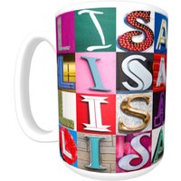 Personalisierte Kaffeebecher Mit Dem Namen Lisa in Zeichen Brief Fotos; Keramik-Becher; Benutzerdefinierte Kaffeetasse; Geschenk Für Kaffeeliebhaber von SignYourNames