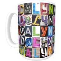 Personalisierte Kaffeetasse Mit Dem Namen Adalynn in Zeichen Buchstaben Fotos; Keramik-Becher; Benutzerdefinierte Kaffeetasse; Geschenke Für von SignYourNames
