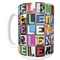 Personalisierte Kaffeetasse Mit Dem Namen Selena in Zeichen Buchstaben Fotos; Keramik-Becher; Benutzerdefinierte Kaffeetasse; Geschenke Für von SignYourNames