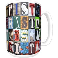 Personalisierte Kaffeetasse Mit Dem Namen Tristan in Zeichen Buchstaben Fotos; Keramik-Becher; Benutzerdefinierte Kaffeetasse; Geschenke Für von SignYourNames