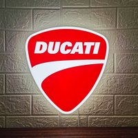 Ducati Motorrad-Led-Leuchtkasten, Scrambler, Perfekte Motorradgeschenke, Garagenschild | 3D Gedruckt, Usb Betrieben & Voll Dimmbar von Signageman