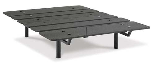 Signature Design by Ashley Cosmic Power Base Traditional California King Adjustable Base with Head and Foot Incline, Wireless Remote and USB Ports, Black von Signature Design by Ashley