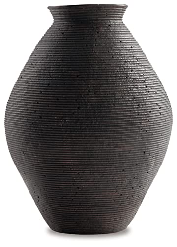 Signature Design by Ashley Hannela Moderne Vase aus Kunstharz, 43,2 cm, Antikbraun von Signature Design by Ashley