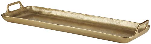 Signature Design by Ashley Posy Dekoratives Serviertablett aus Metall, goldfarben von Signature Design by Ashley
